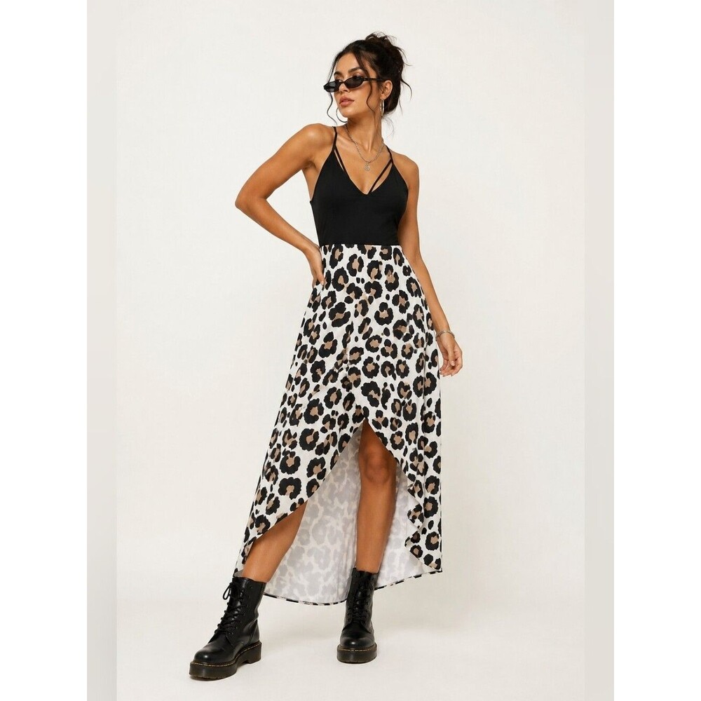 Women's Size Large COTTON Animal Print Dress
